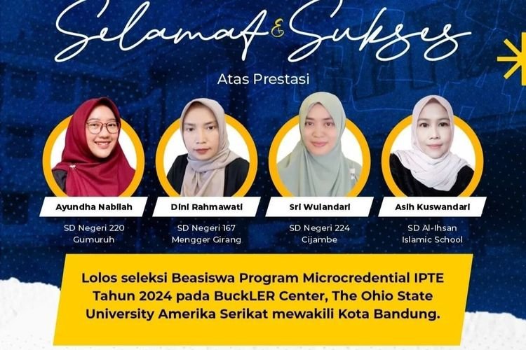 Hebat! 4 Guru SD Kota Bandung Terima Beasiswa di The Ohio State University Amerika Serikat