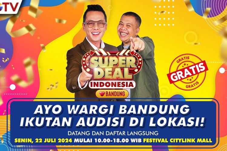 Siap Kaya Rame-rame? Superdeal Indonesia Ajak Wargi Bandung Ikut Audisi Langsung!