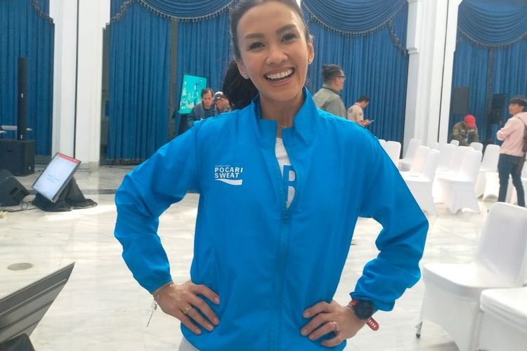 Hadir Ramaikan Pekan Lari Pocari Sweat 2024, Melanie Putria, Mantan Model dan Penggiat Lari, Tampil Energik dan Fresh