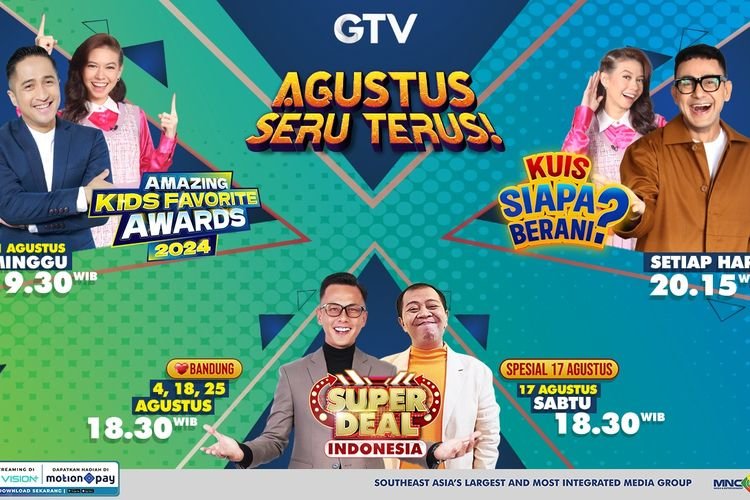 GTV Agustus Seru Terus! Kuis, Game Show, dan Banyak Hadiah Menanti!