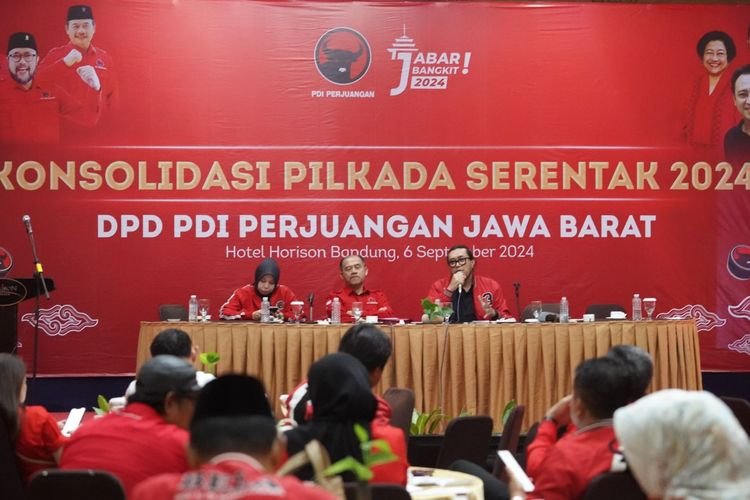 PDI Perjuangan Jabar Gelar Rapat Konsolidasi Jelang Pilkada Serentak
