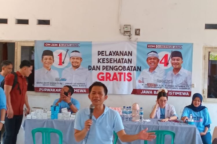195 Lokasi di 154 Desa Se-Purwakarta Sudah Dapat Pengobatan Gratis Calon Bupati No 1 Om Zein