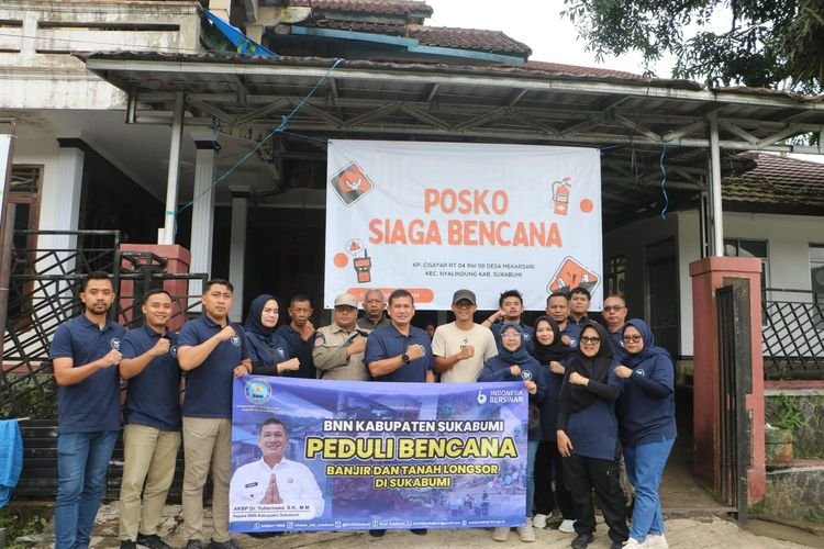 BNNK Sukabumi Salurkan Bantuan Bagi Korban Bencana Alam.
