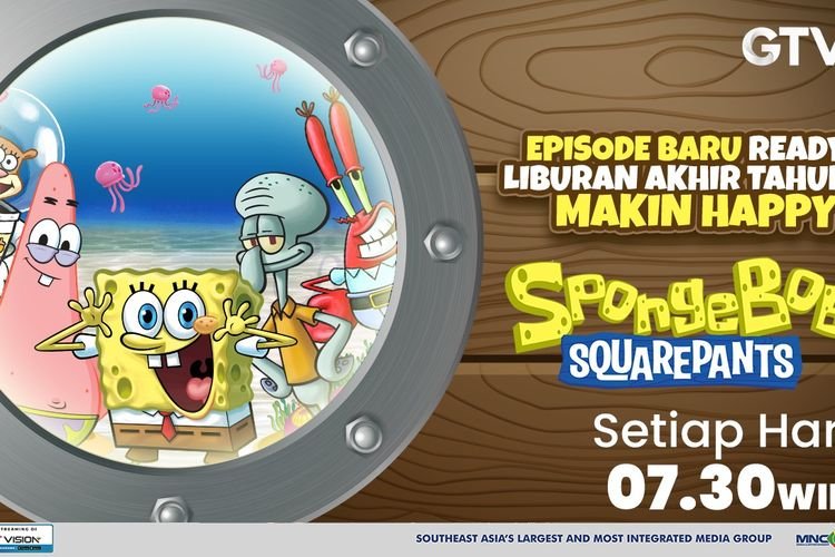 Liburan Makin Asyik Bareng SpongeBob! Episode Baru Menanti di GTV