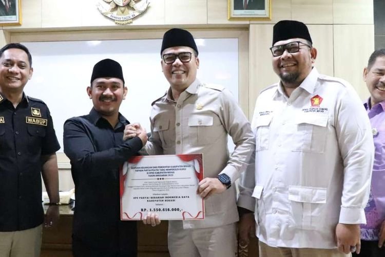 Fantastis! 11 Parpol di Bekasi Dapat Hibah Sebesar Rp9,55 Miliar, Ade Kunang Minta Bersinergi untuk Kesejahteraan Masyarakat