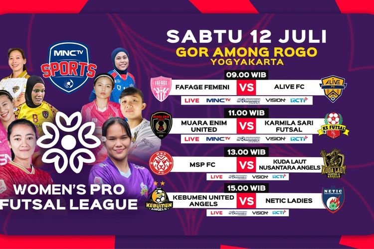 Jangan Lewatkan! Women’s Pro Futsal League 2025: Duel Panas Fafage Femini vs Alive FC Live di MNCTV