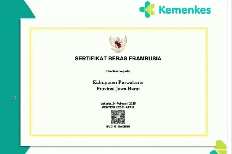 Dinas Kesehatan Targetkan Tahun Depan Purwakarta Raih Sertifikat Eliminasi Kusta dan Filariasis 