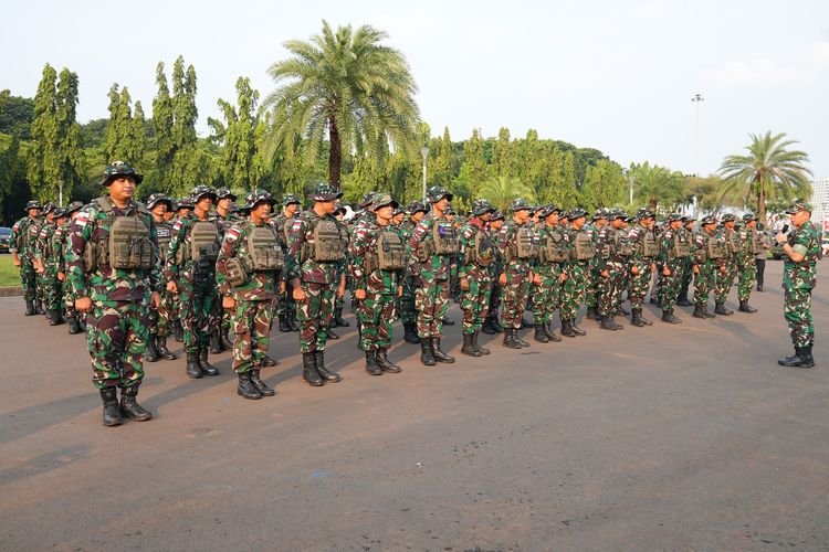 Ciptakan Kondusifitas Jakarta, TNI AD Gelar Patroli Skala Besar