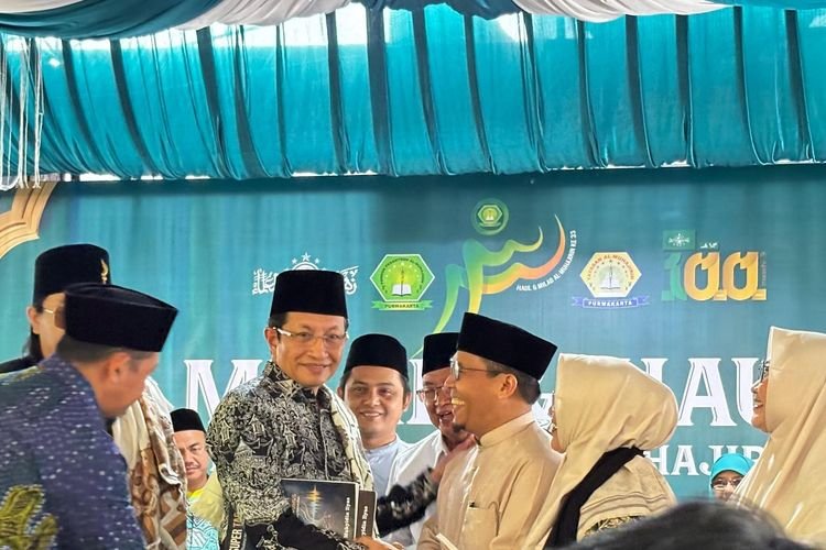 Menag Nasaruddin Umar Hadiri Milad ke-33 Ponpes Al-Muhajirin Purwakarta