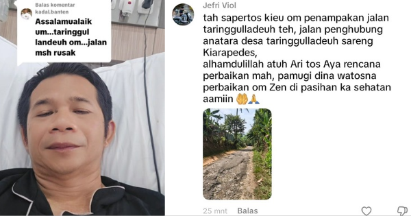 Jalan Rusak Taringgul Purwakarta Segera Diperbaiki, Om Zein Imbau Warga Rutin ‘Ngosrek’