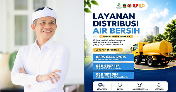 Tanggap Krisis Air Kemarau, Om Zein Siapkan Layanan Distribusi Air Bersih Gratis di Purwakarta